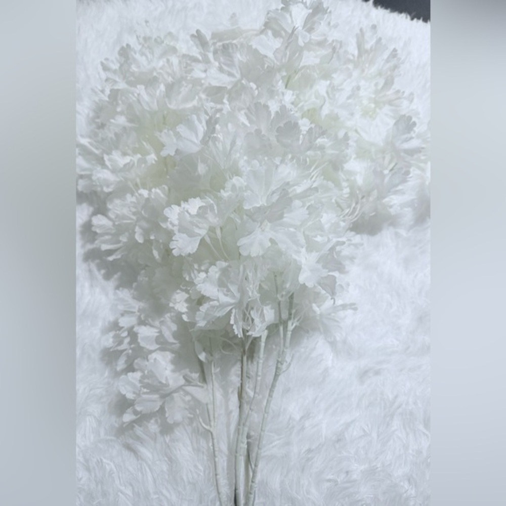 White Faux Floral Stems Bundle – Wedding Decor, Centerpieces, Bouquets